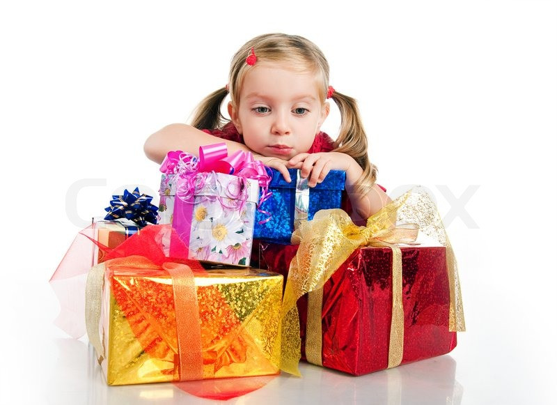 Mädchen Geschenke 9 Jahre
 Vier Jahre altes Mädchen wih Geschenke