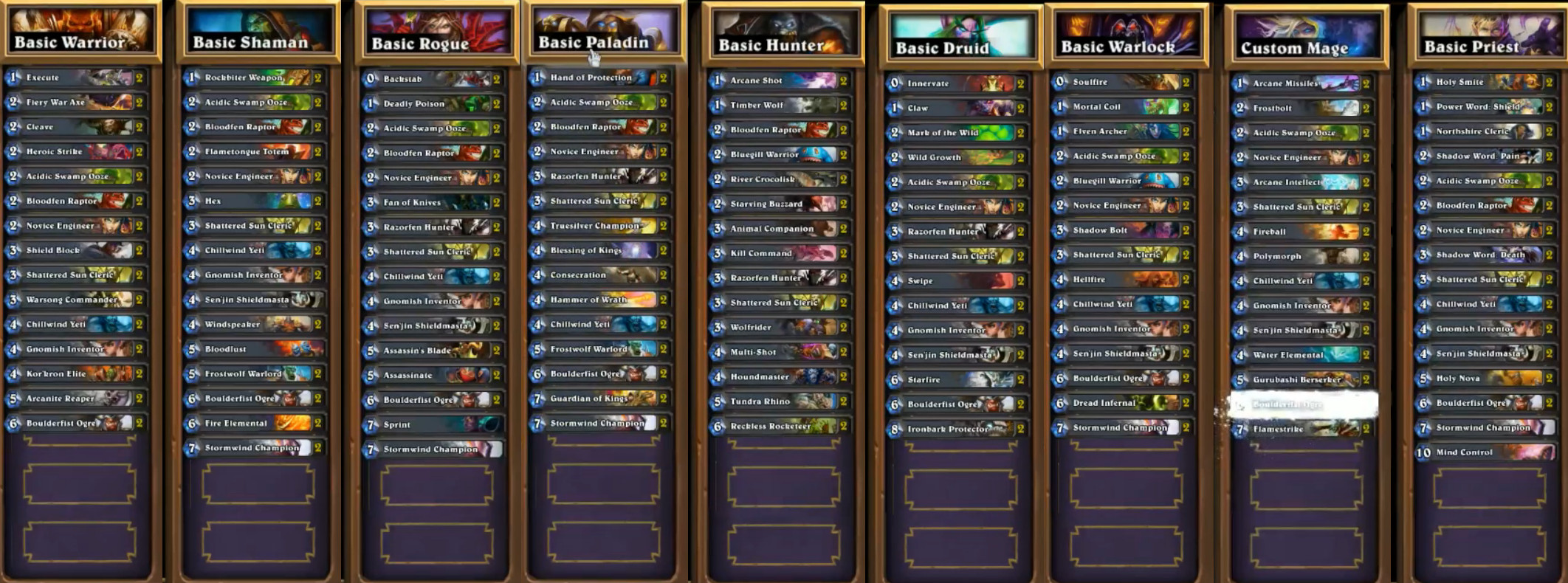 Mage Deck
 Hearthstone Beginner Series Part 1 – Getting Started