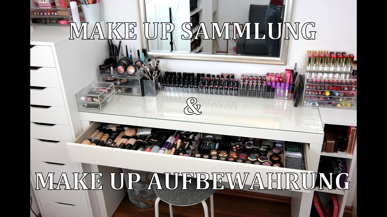 Make Up Aufbewahrung Diy
 MAKE UP SAMMLUNG & AUFBEWAHRUNG Mein Schminktisch