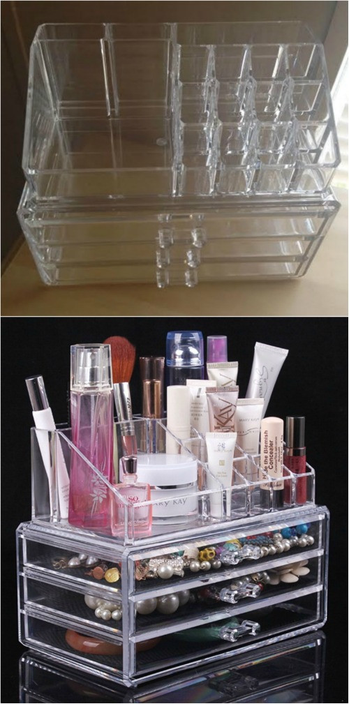 Make Up Organizer Diy
 21 DIY Makeup Organizing Solutions that’ll Change Your