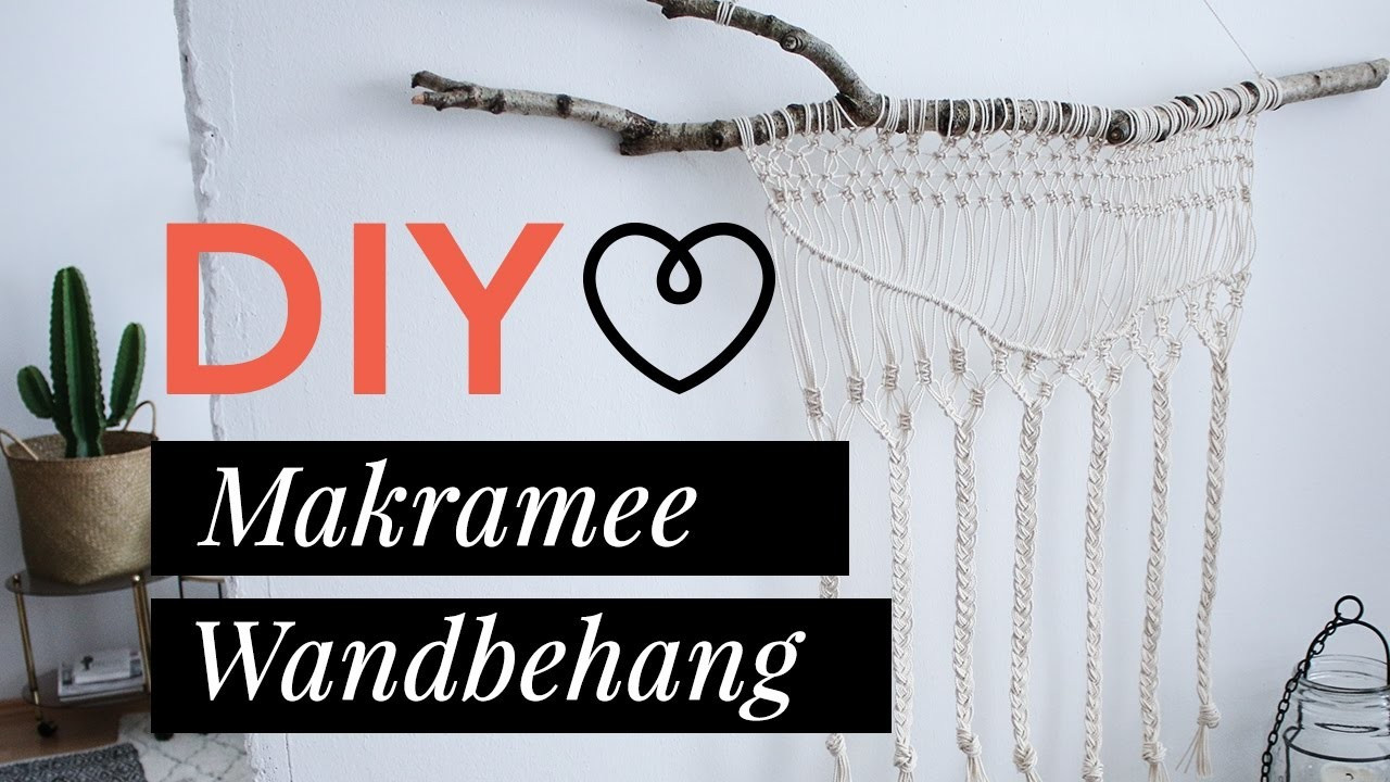 Makramee Wandbehang Diy
 DIY TUTORIAL Makramee Wandbehang ♡ Wohnklamotte