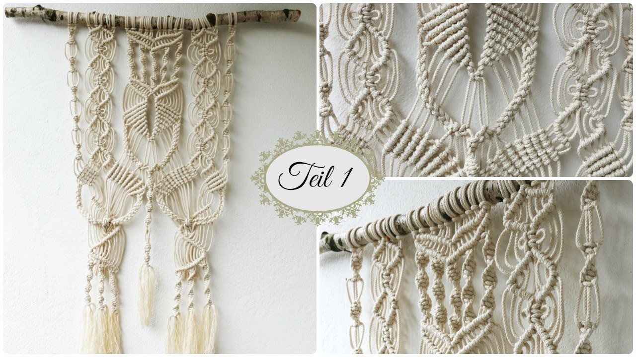 Makramee Wandbehang Diy
 Makramee Wandbehang Teil 1 DIY Macrame Wall hanging