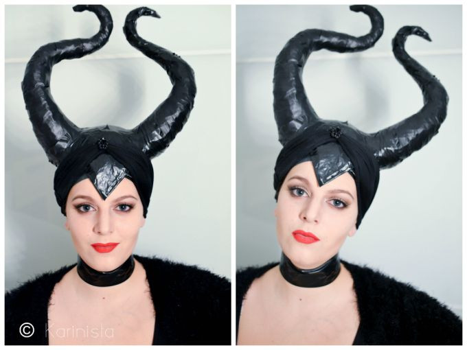 Maleficent Hörner Diy
 Halloween Disney Maleficent Makeup Karinista