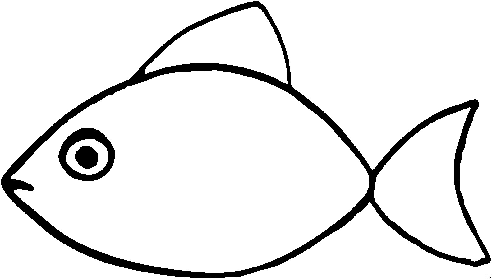 Malvorlagen Einfach
 Skizze Einfach Fisch Ausmalbild & Malvorlage ics