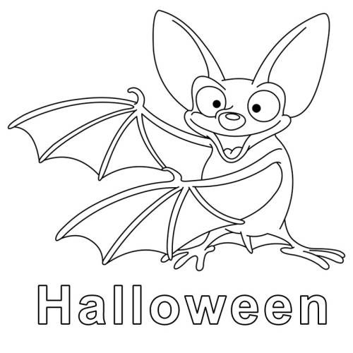 Malvorlagen Halloween Fledermaus
 Kostenlose Malvorlage Halloween Fledermaus zum Ausmalen