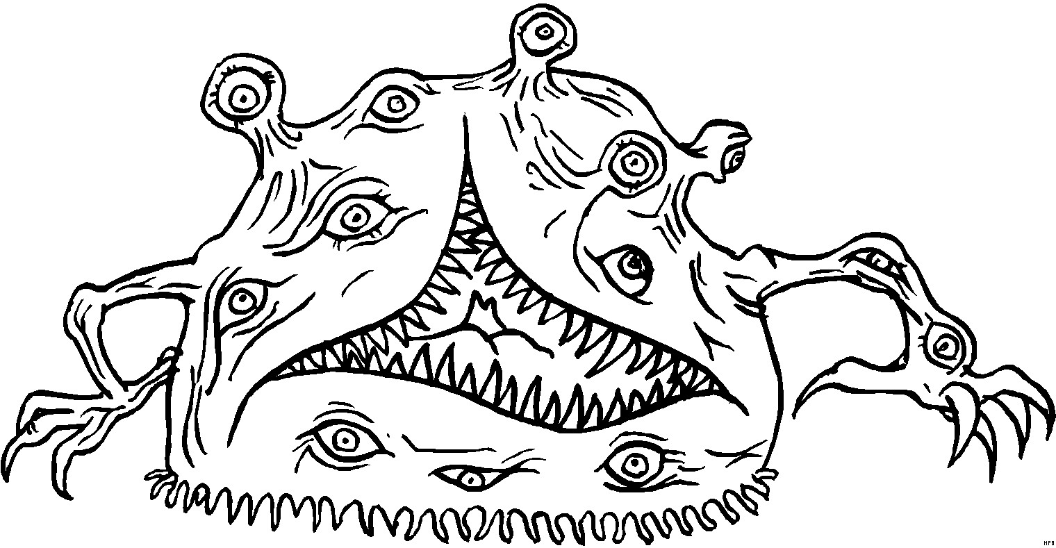 Malvorlagen Monster
 Monster Mit Vielen Augen Ausmalbild & Malvorlage Phantasie