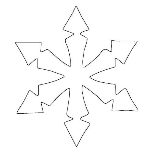 Malvorlagen Stern
 Kostenlose Malvorlage Schneeflocken und Sterne Stern 7