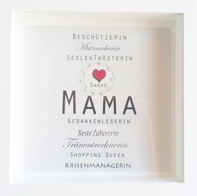 Mama Geburtstagsgeschenk
 Bilderrahmen Weihnachtsgeschenk Mama Beste Mama Danke