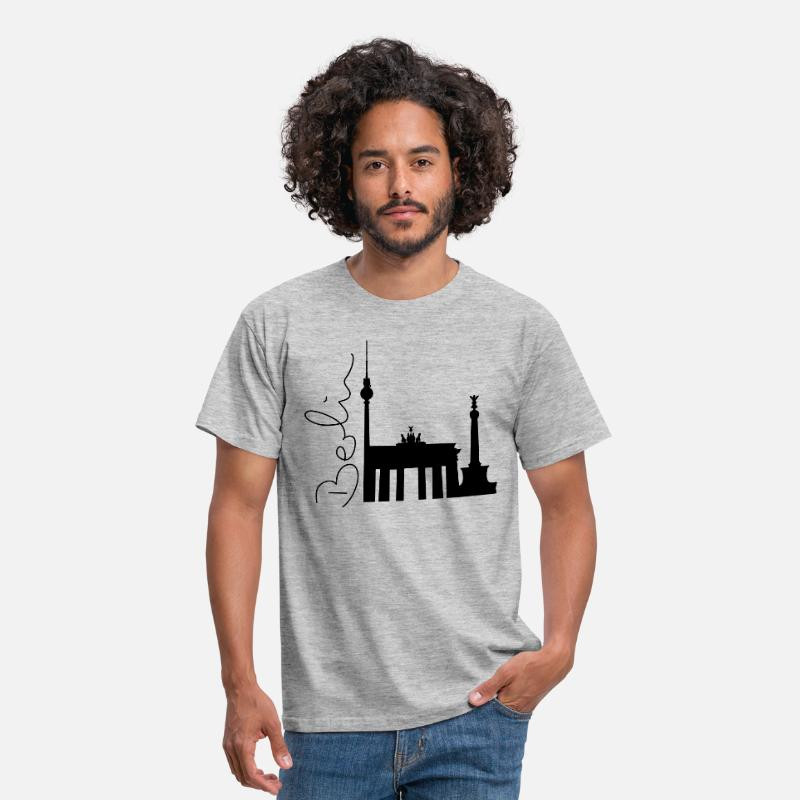 Maniküre Männer Berlin
 Berlin Skyline Männer T Shirt