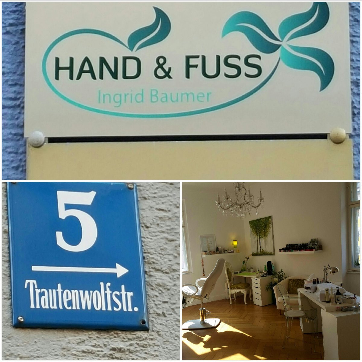 Maniküre Schwabing
 Hand & Fuss Schwabing Trautenwolfstr 5 Eingang