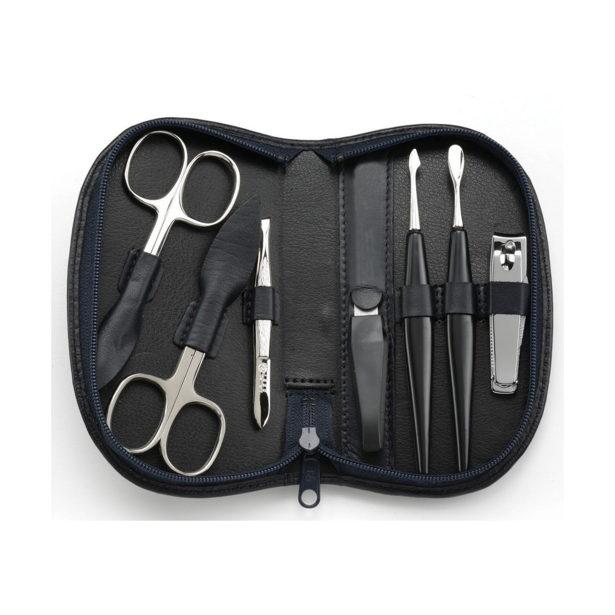 Maniküre Set Dm
 Chatsworth Black Seven Piece German Leather Manicure Set