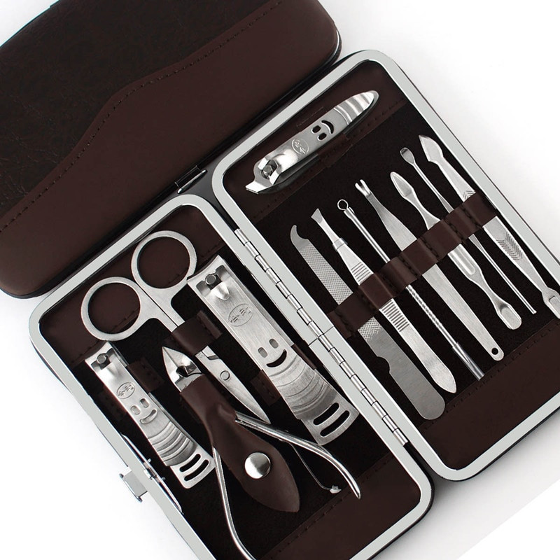 Maniküre Set Dm
 12 PCS set Nail Art Manicure Tools Set Nails Clipper