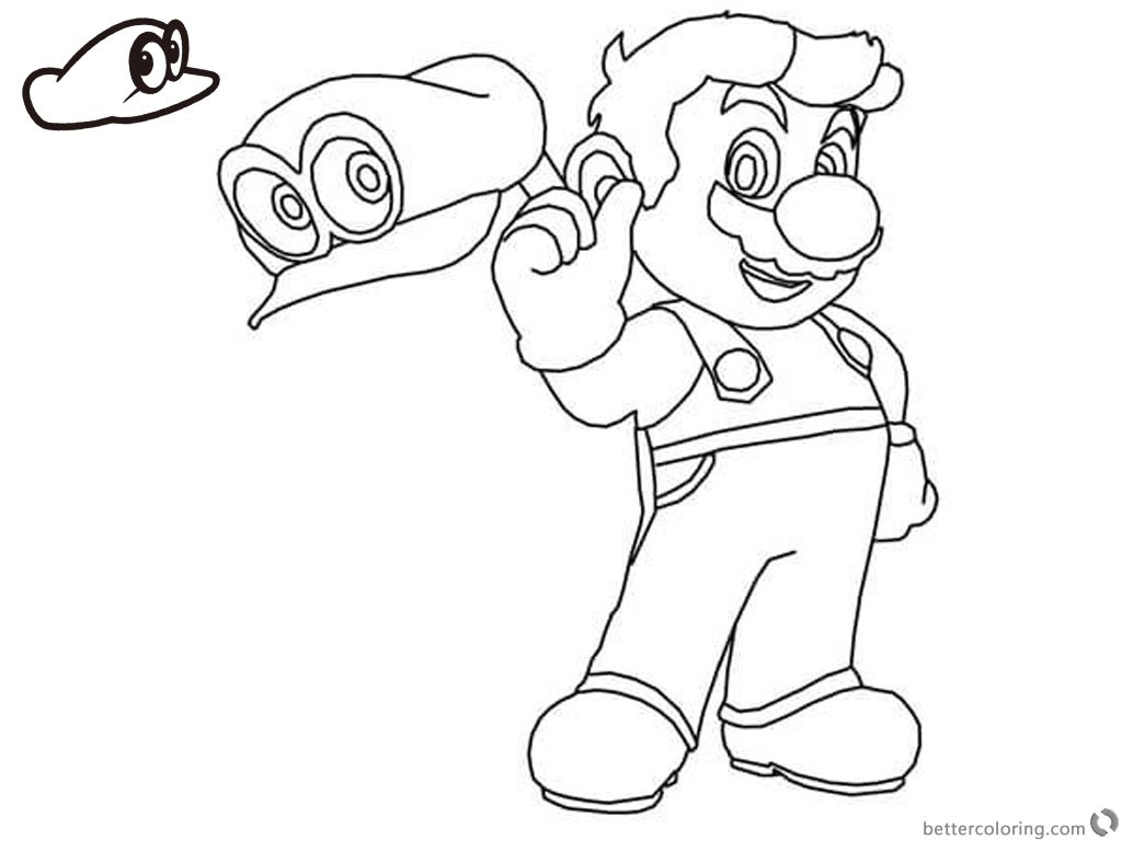 Mario Odyssey Ausmalbilder
 Super Mario Odyssey Coloring Pages Free Printable