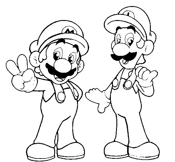 Mario Und Luigi Ausmalbilder
 Malvorlagen Super Mario Luigi My BlogSuper Mario Und Luigi