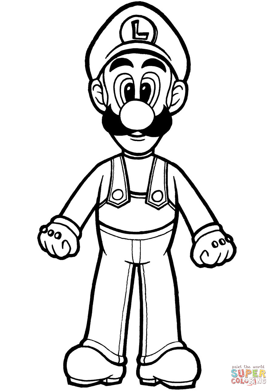Mario Und Luigi Ausmalbilder
 Ausmalbild Luigi