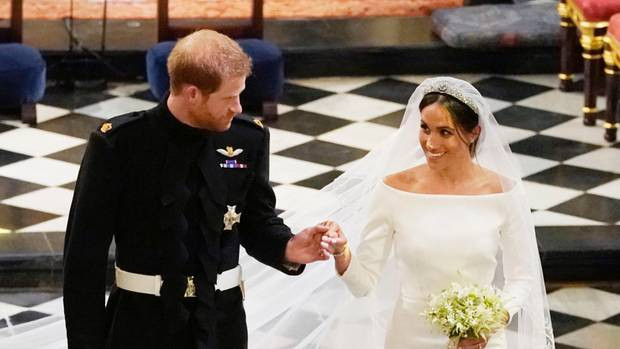 Meghan Markle Prinz Harry Hochzeit
 Hochzeit Harry und Meghan Das Kleid der Schleier