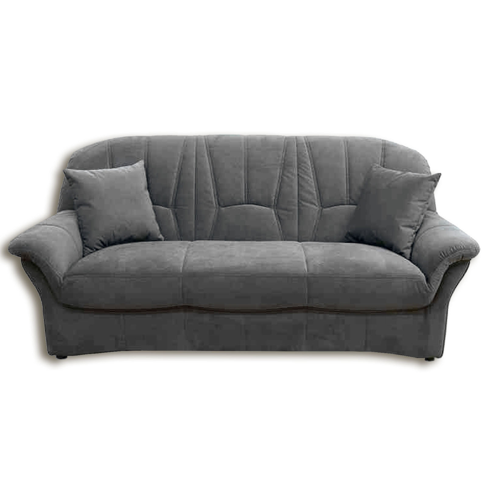 Microfaser Sofa
 3 Sitzer Sofa anthrazit Microfaser Federkern