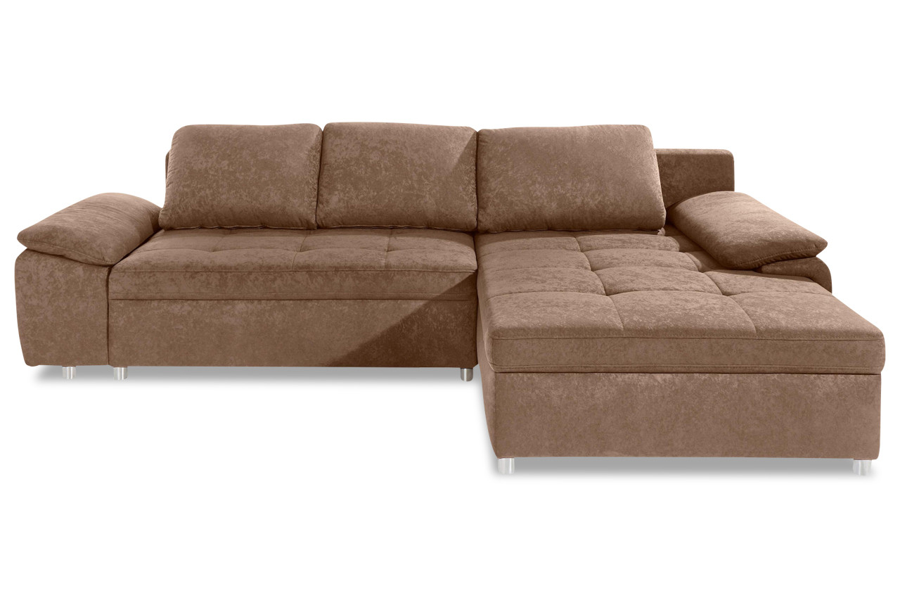 Microfaser Sofa
 Ecksofa Braun