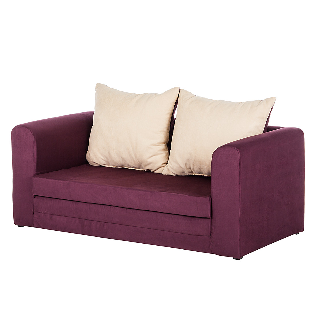 Microfaser Sofa
 Schlafsofa Microfaser Lila Schlafcouch Sofa Couch