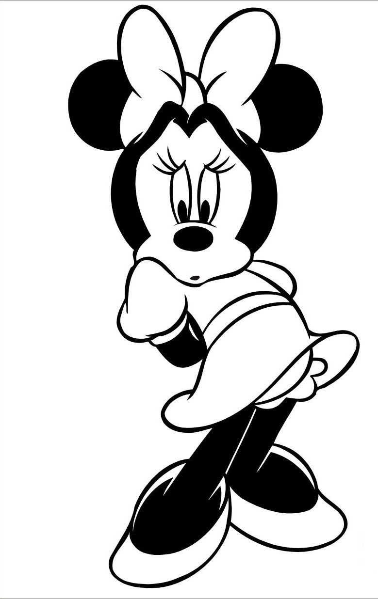 Minnie Maus Malvorlagen
 Pin Ausmalbilder Minni Maus Minnie Mouse Malvorlagen on