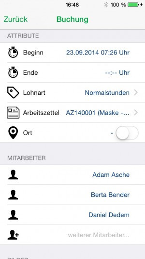 Mobile Zeiterfassung Handwerk
 APP für mobile Zeiterfassung im Handwerk