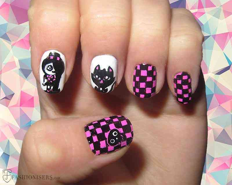 Moderne Nageldesigns
 12 Modern Checkered Nail Art Designs 9 Best Celebrity Style