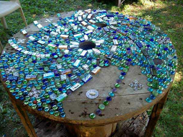 Mosaik Tisch Diy
 Gartentisch aus Mosaik 30 super Modelle Archzine