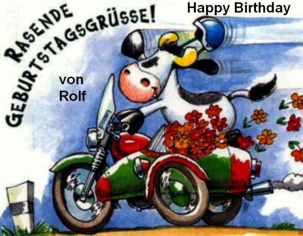 Motorrad Geburtstagsbilder
 Lustige Geburtstagswuensche Biker