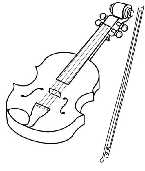 Musik Ausmalbilder
 Kostenlose Malvorlage Musik Geige zum Ausmalen