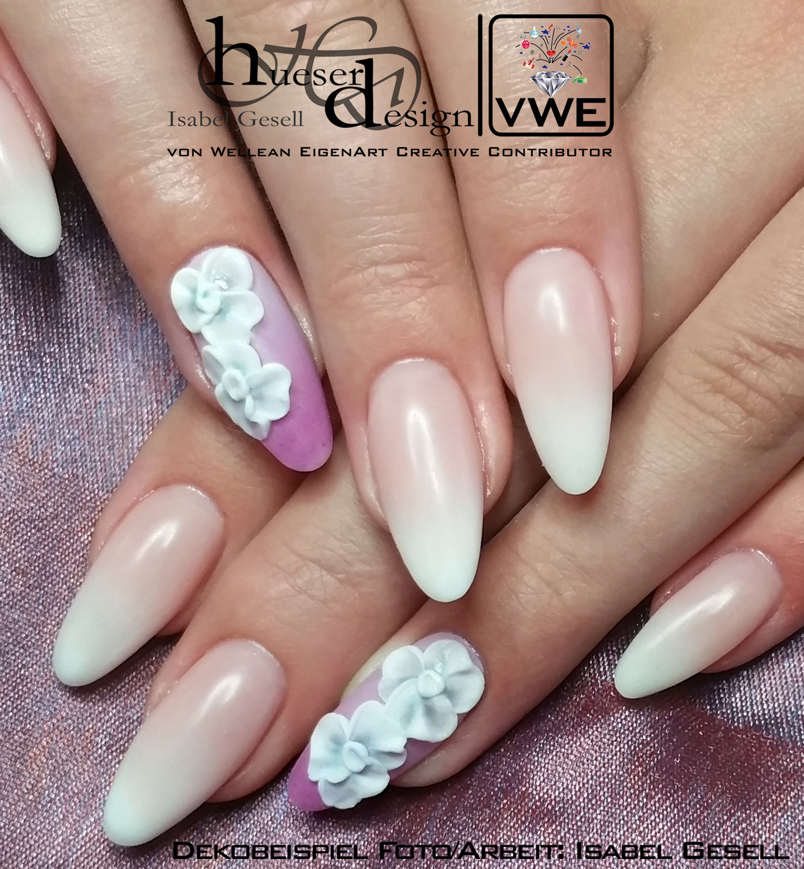 Nageldesign 2019 Babyboomer
 Nail Art Nageldesign Baby Boomer Klassischer Ombre