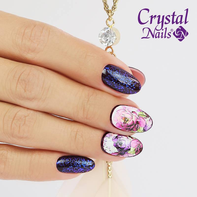 Nageldesign Ausbildung Online
 Stempel Mix mit Wasser Sticker – Crystal Nails Austria