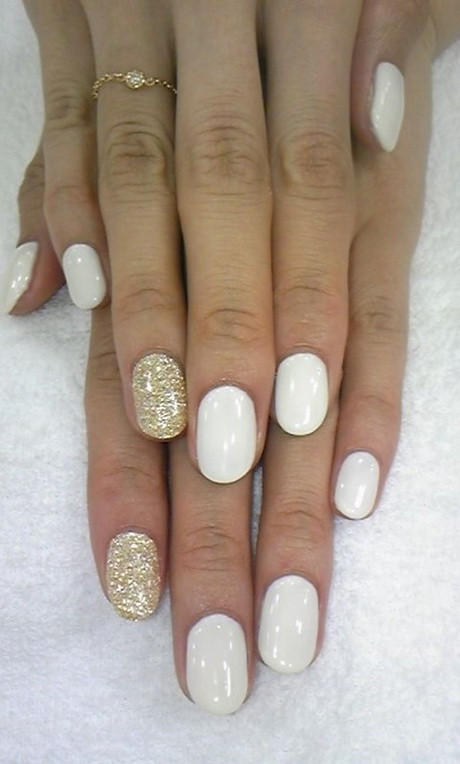 Nageldesign Creme
 Schlichte hochzeitsnägel