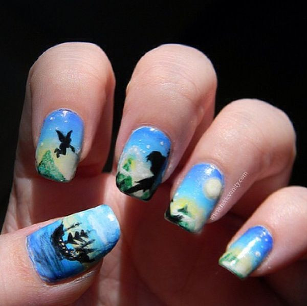 Nageldesign Disney
 Die besten 25 Peter pan nägel Ideen auf Pinterest