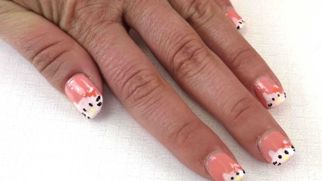 Nageldesign Einfach Selber Machen
 Hello Kitty Nägel DIY Nageldesign mit Hello Kitty ganz