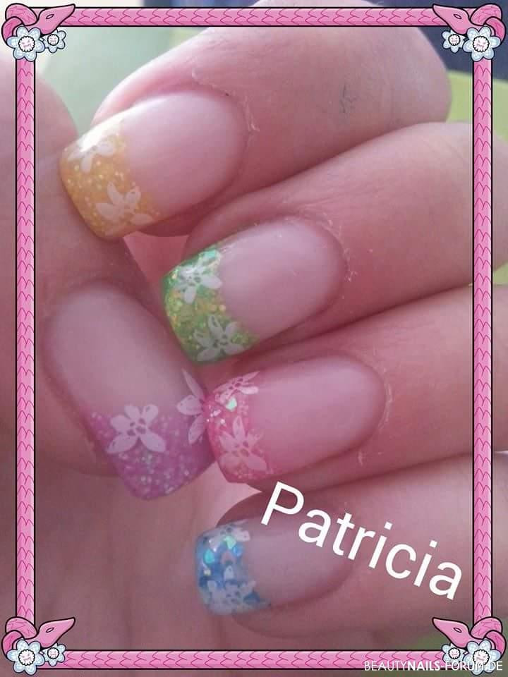 Nageldesign Frühling Fullcover
 60 Bunte Nägel mit Nageldesign