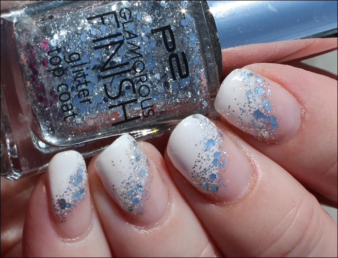 Nageldesign Glitter
 Nageldesign Glitter French