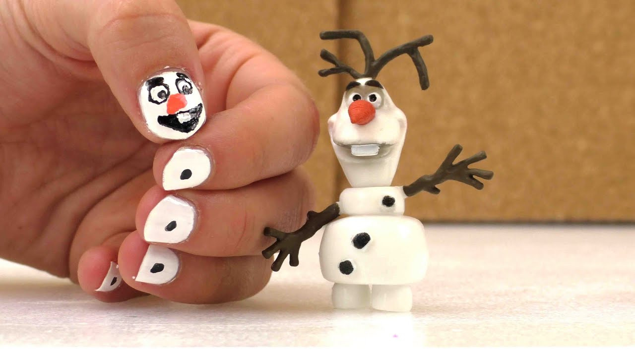 Nageldesign Kinder
 Nageldesign für Kinder Olaf der Schneemann aus dem