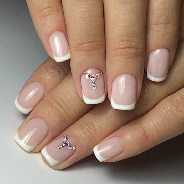 Nageldesign Kurze Nägel
 1001 Ideen für Nageldesign mit Steinen 2017 Trends