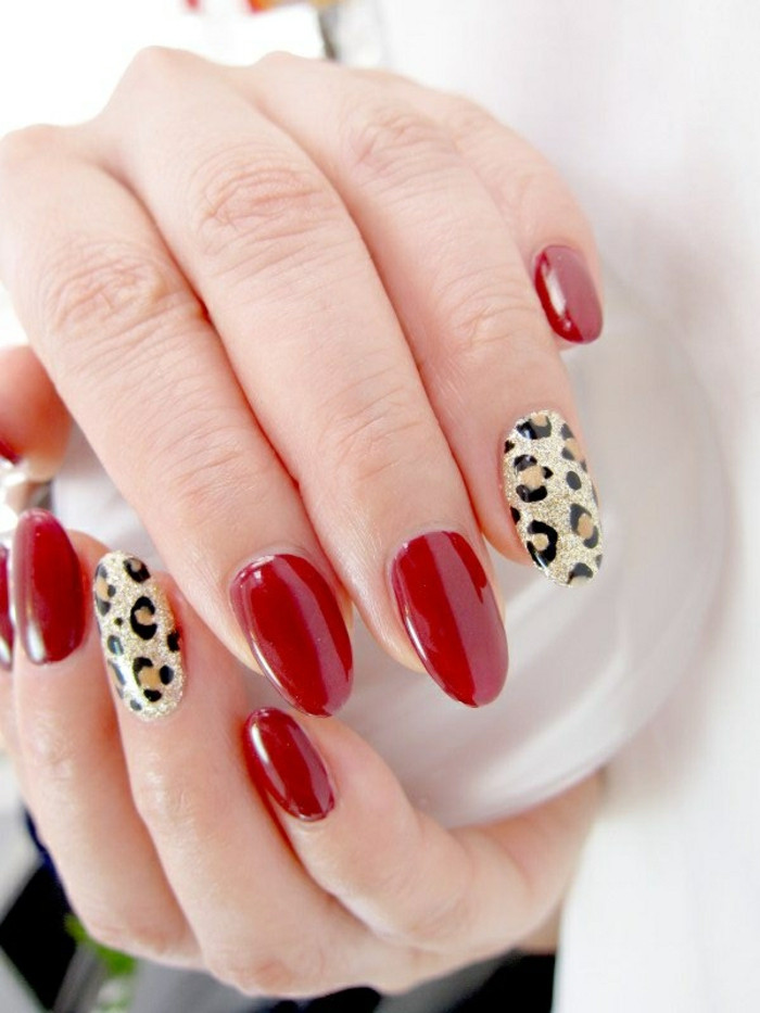 Nageldesign Leopard
 Nageldesign rot – Ideen Ihnen vielleicht noch nicht