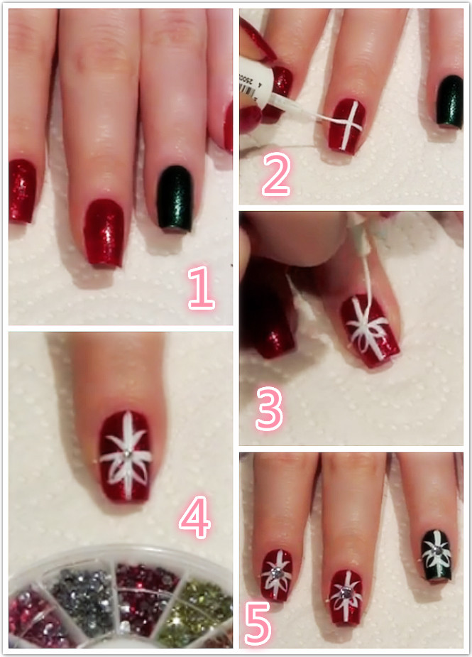 Nageldesign Lernen
 DIY Weihnachtsnägel für Anfänger DIY Nageldesign ZENIDEEN