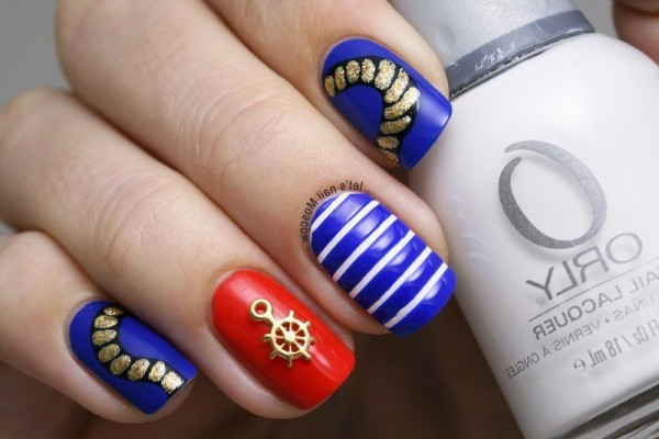 Nageldesign Meer
 Sommer nageldesign vom Meer inspiriert 2015