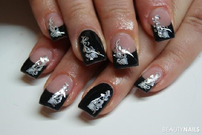 Nageldesign Mit Schwarz
 Schwarz Nageldesign