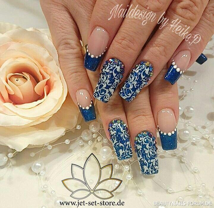 Nageldesign Produkte
 Blaue Elegance mit Stamping Winter