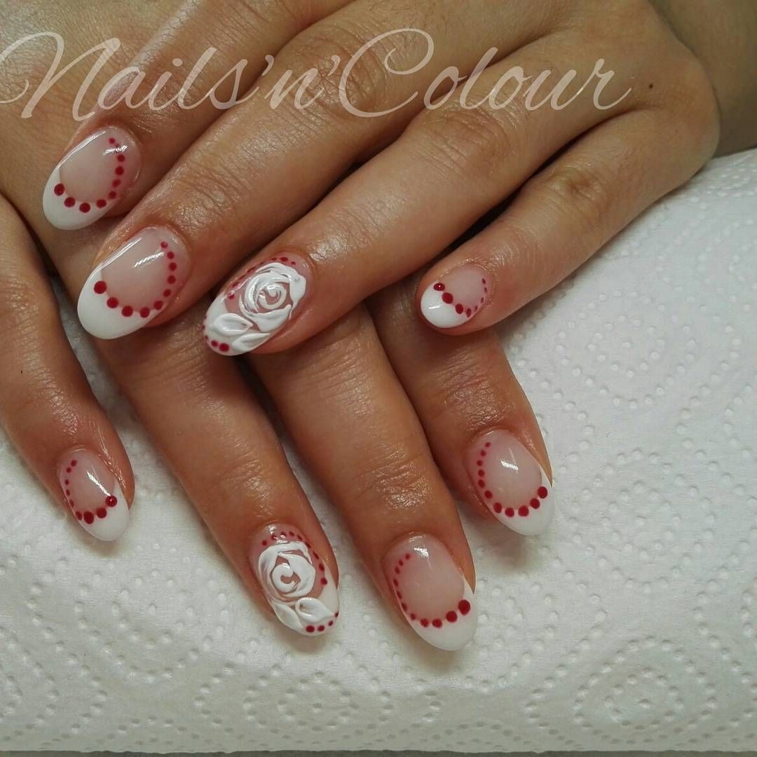 Nageldesign Rose
 nageldesign rose weiße french nägel