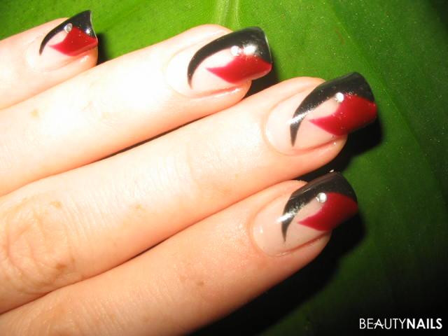 Nageldesign Rot Schwarz
 Schwarz Rot Nageldesign