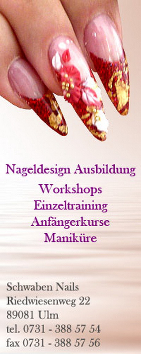 Nageldesign Schulung Nrw
 Ausbildung nageldesignerin