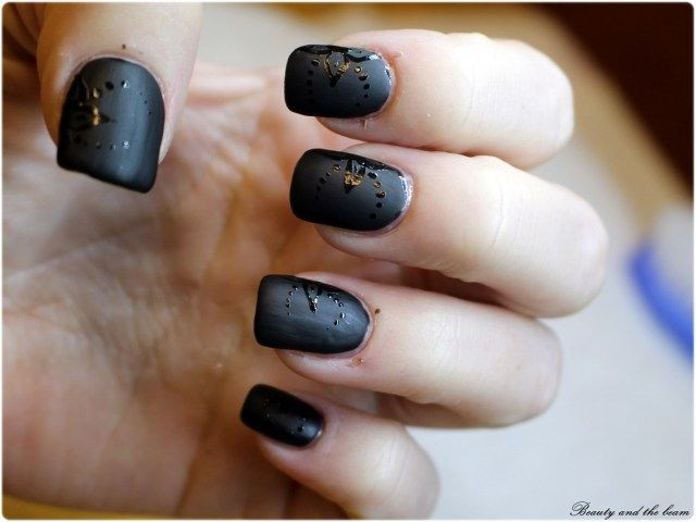 Nageldesign Schwarz Matt
 Über 1 000 Ideen zu „Mattes Nageldesign auf Pinterest