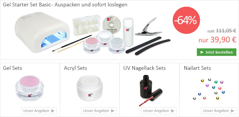 Nageldesign Starter Set
 Nageldesign Startsets online kaufen nd24