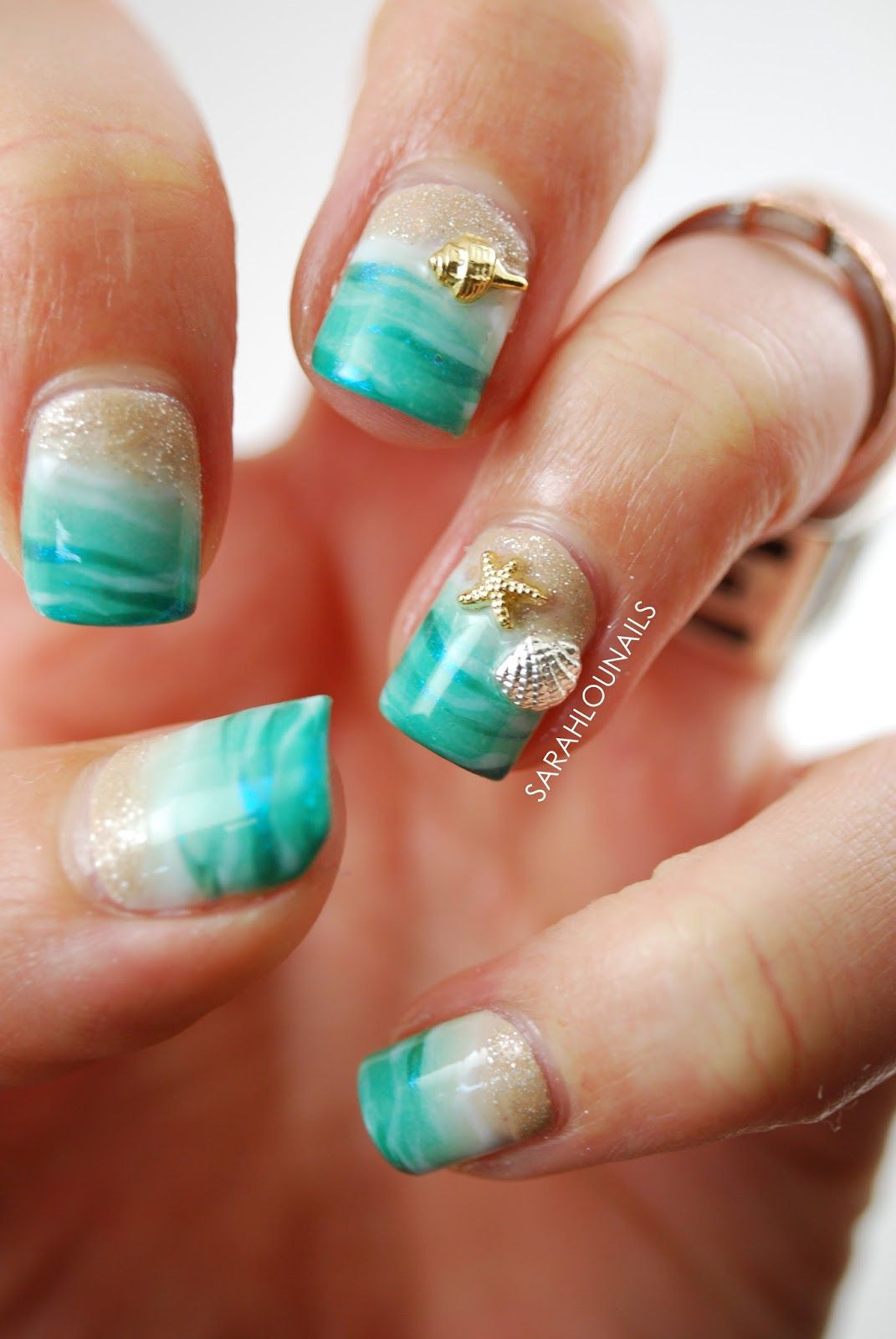 Nageldesign Strand
 Sarah Lou Nails Beach nail nails nailart