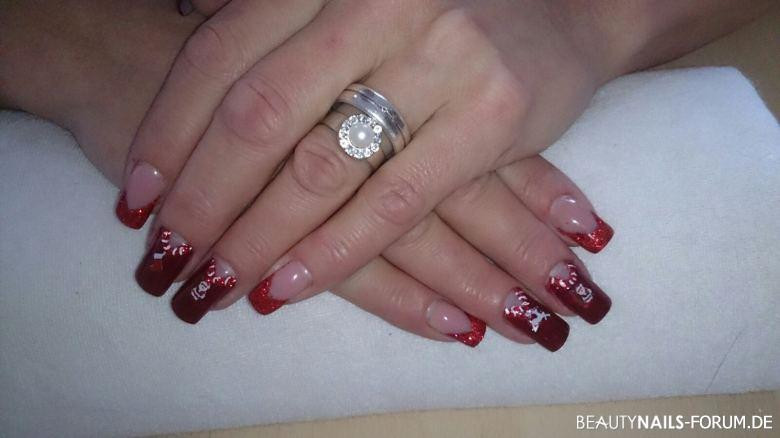 Nageldesign Weihnachten 2019
 50 Weisse Nägel mit Nageldesign 2019